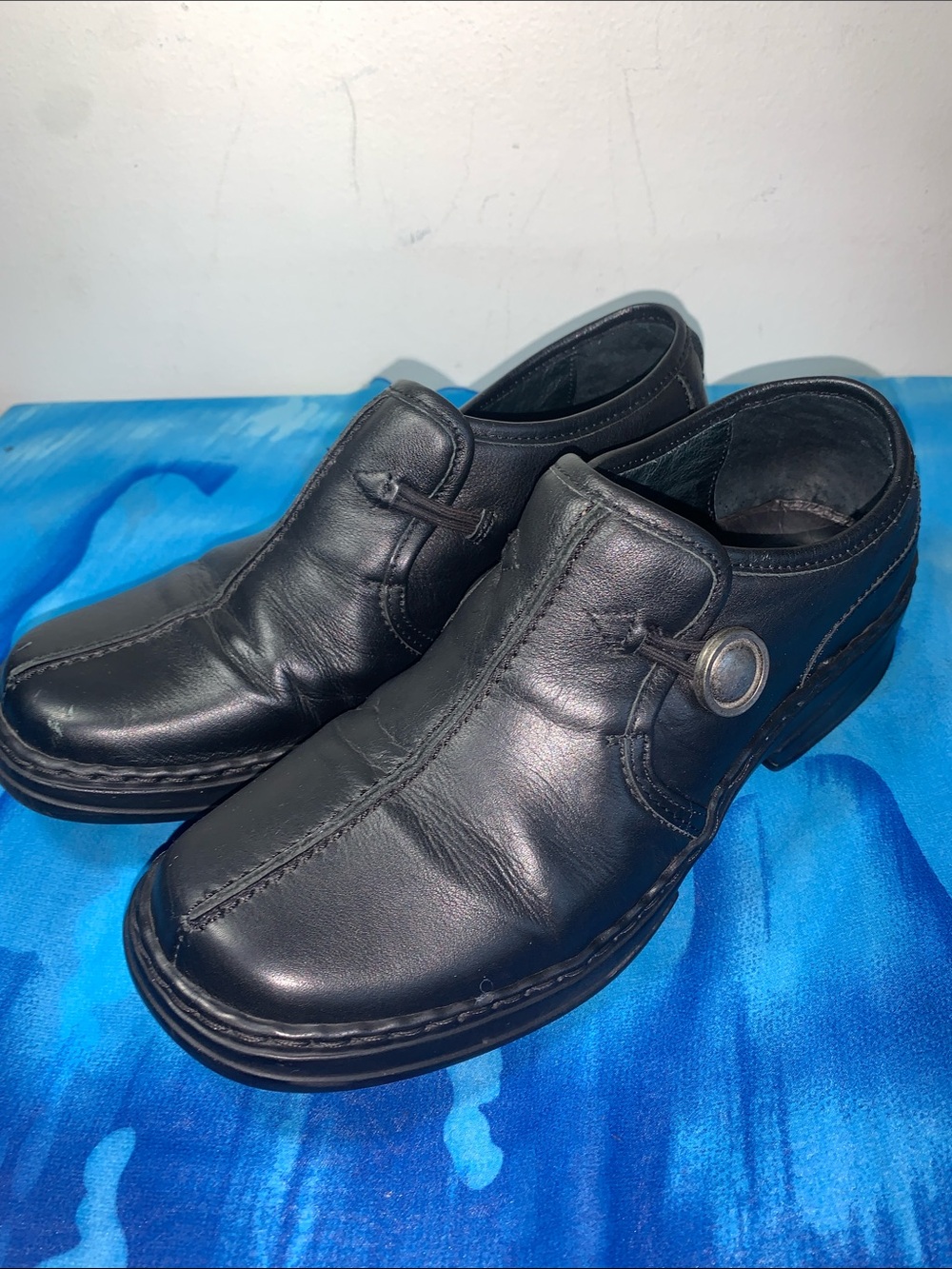 Josef Seibel Fabienne black leather slip-on shoes Women’s Size 38 (EU)